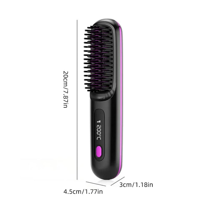 All-In-One Straightening Brush | Sleek Hair in a Few Passes